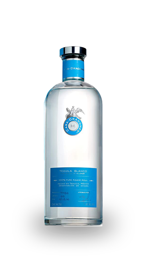 TEQUILA CASA DRAGONES BLANCO 40° 70 CL