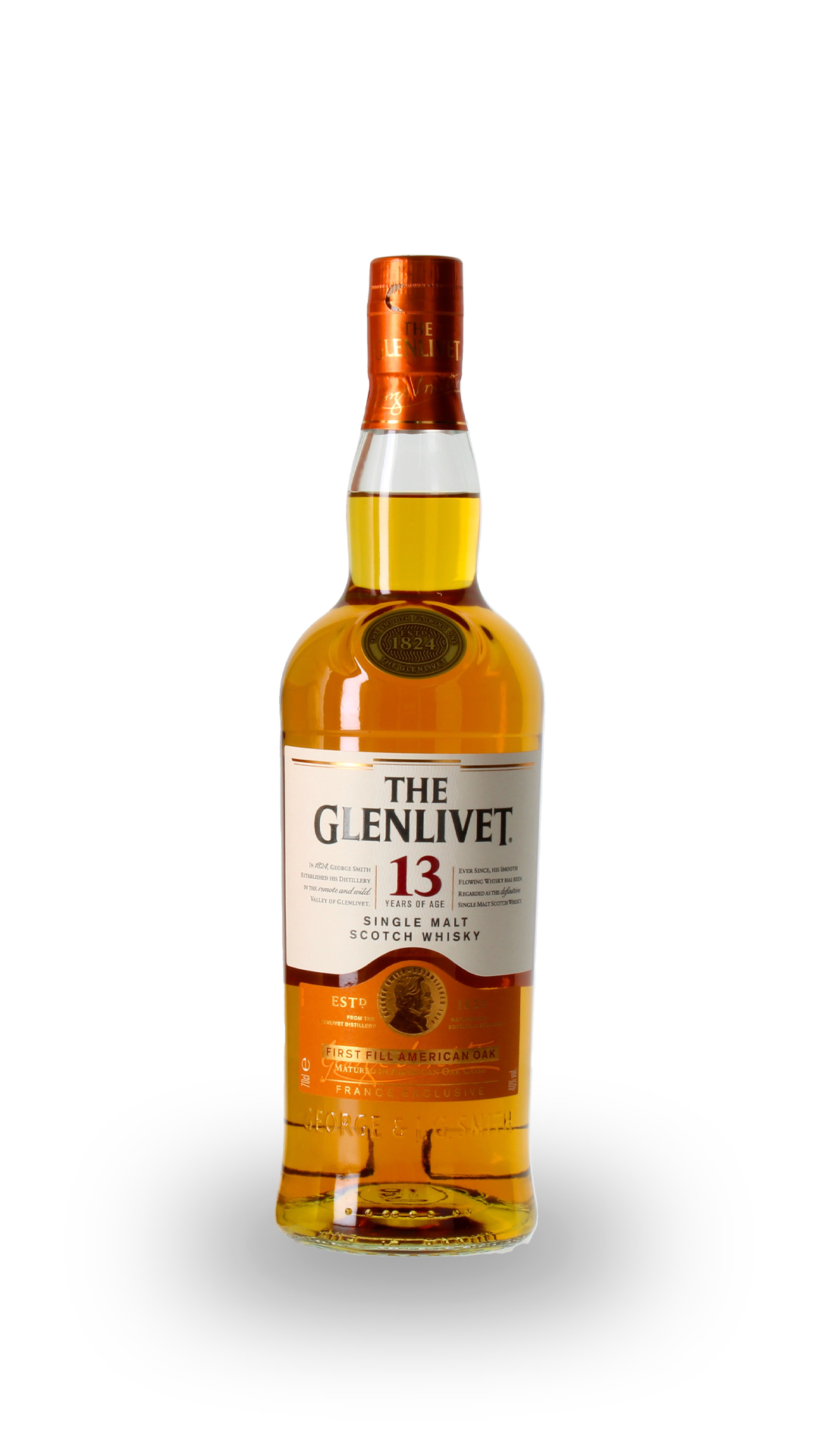 WHISKY GLENLIVET 13 ANS FIRST FILL AMERICAN OAK 40°